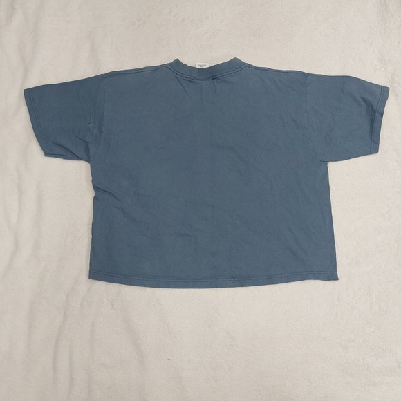 Vintage Jerry Leigh Disney Tigger Blue Graphic T-Shirt Size Large Boxy Crop-Top - Picture 6 of 7